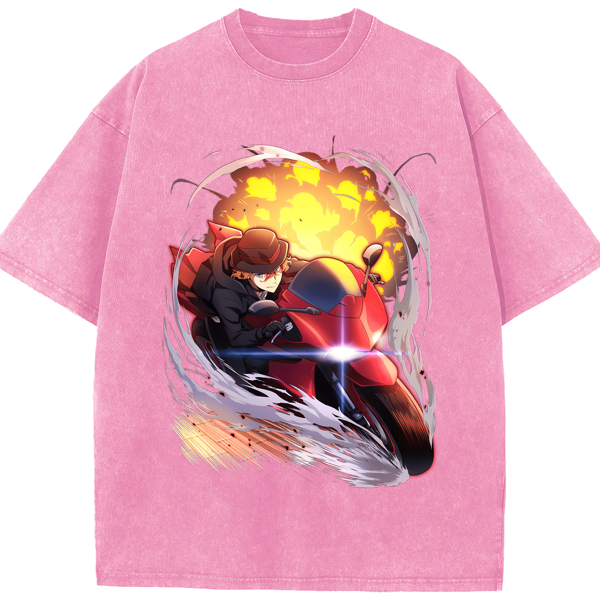（画像用） 文豪ストレイドッグス Bungo Stray Dogs 綿100% ヴィンテージ風 半袖Tシャツ（フロントプリント）